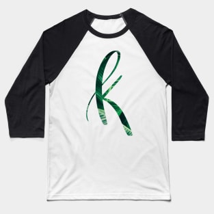 K initial cursive Baseball T-Shirt